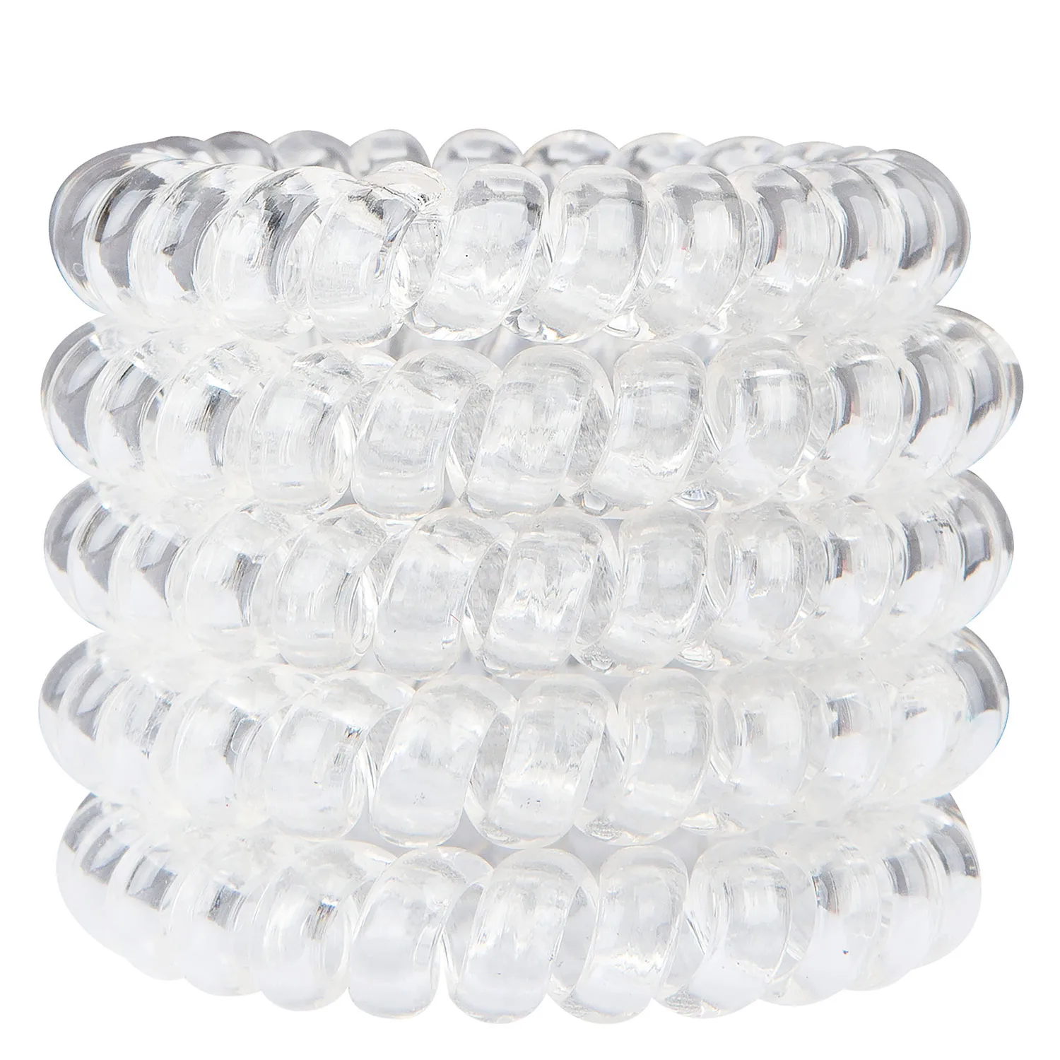 Brushworks Wonder Bobble Hårelastikker Clear 5 stk.