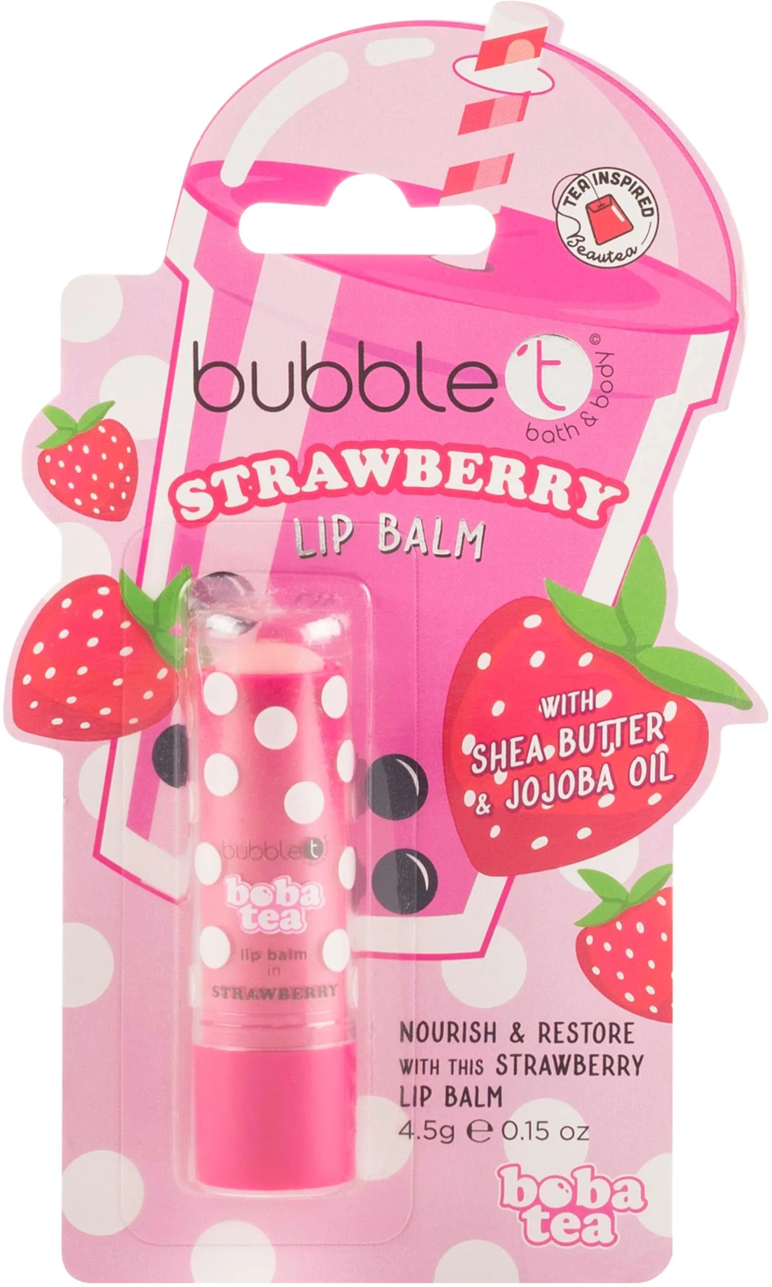 BubbleT Boba Tea Lip Balm Strawberry