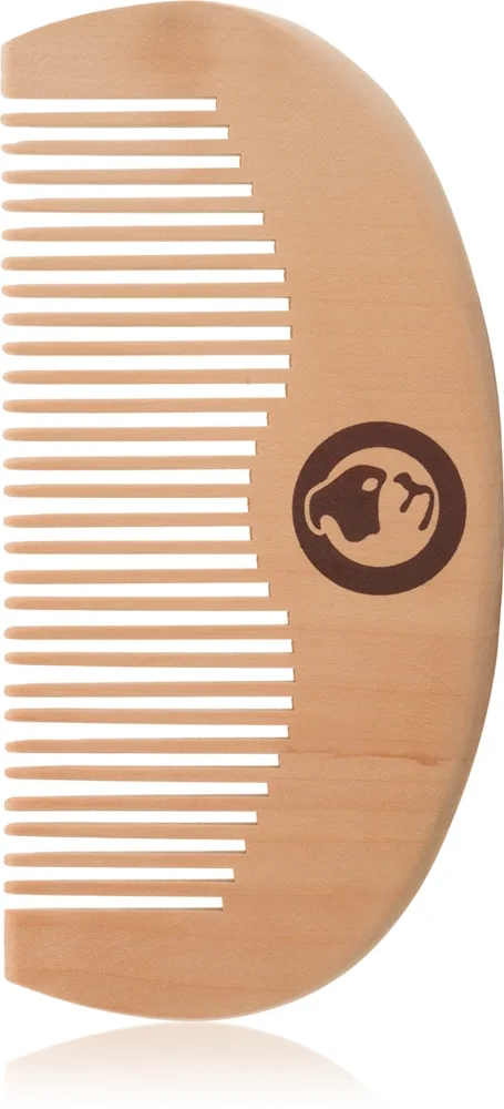 Bulldog Original Beard Comb Skäggborste av trä Peach Wood 10,4 cm 1 st.