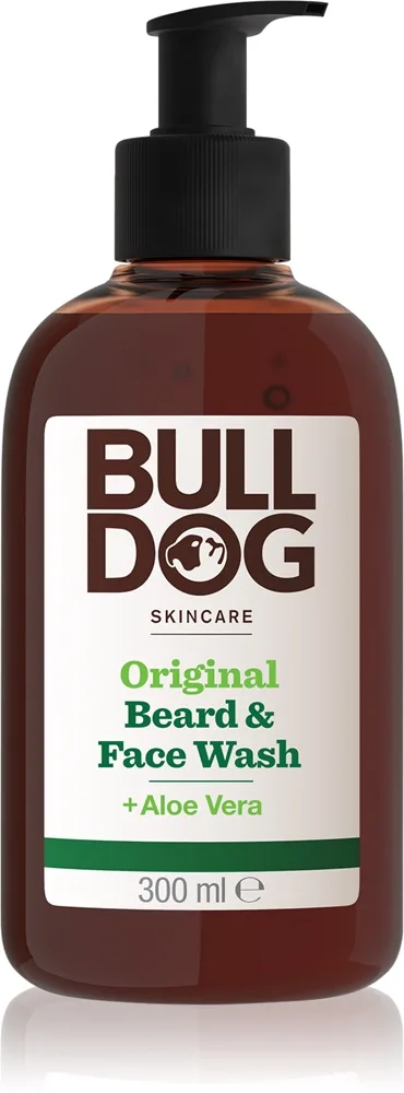 Bulldog Original Beard & Face Wash Rengöringsgel för män 2in1 300 ml