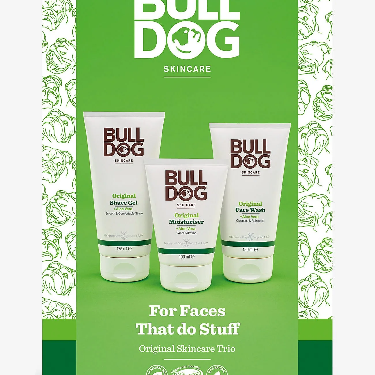 Bulldog Original Skincare Trio lahjasetti miehille