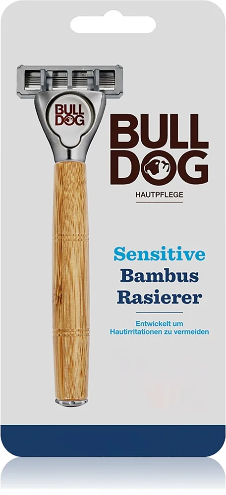 Bulldog Sensitive Bamboo Razor and Spare Rakhyvel + utbyteshuvuden