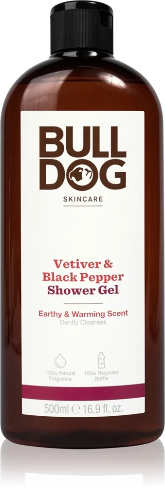 Bulldog Vetiver and Black Pepper Kropsvask til mænd 500 ml