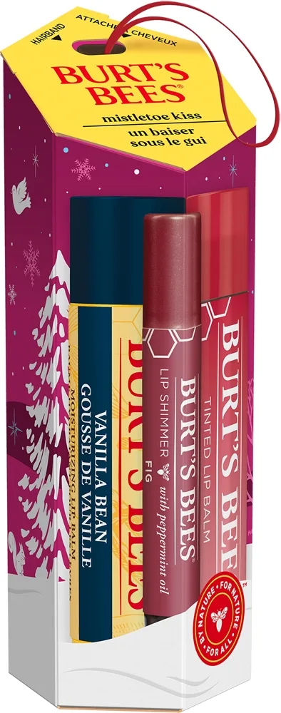 Burt's Bees Mistletoe Kiss Red 3 pcs