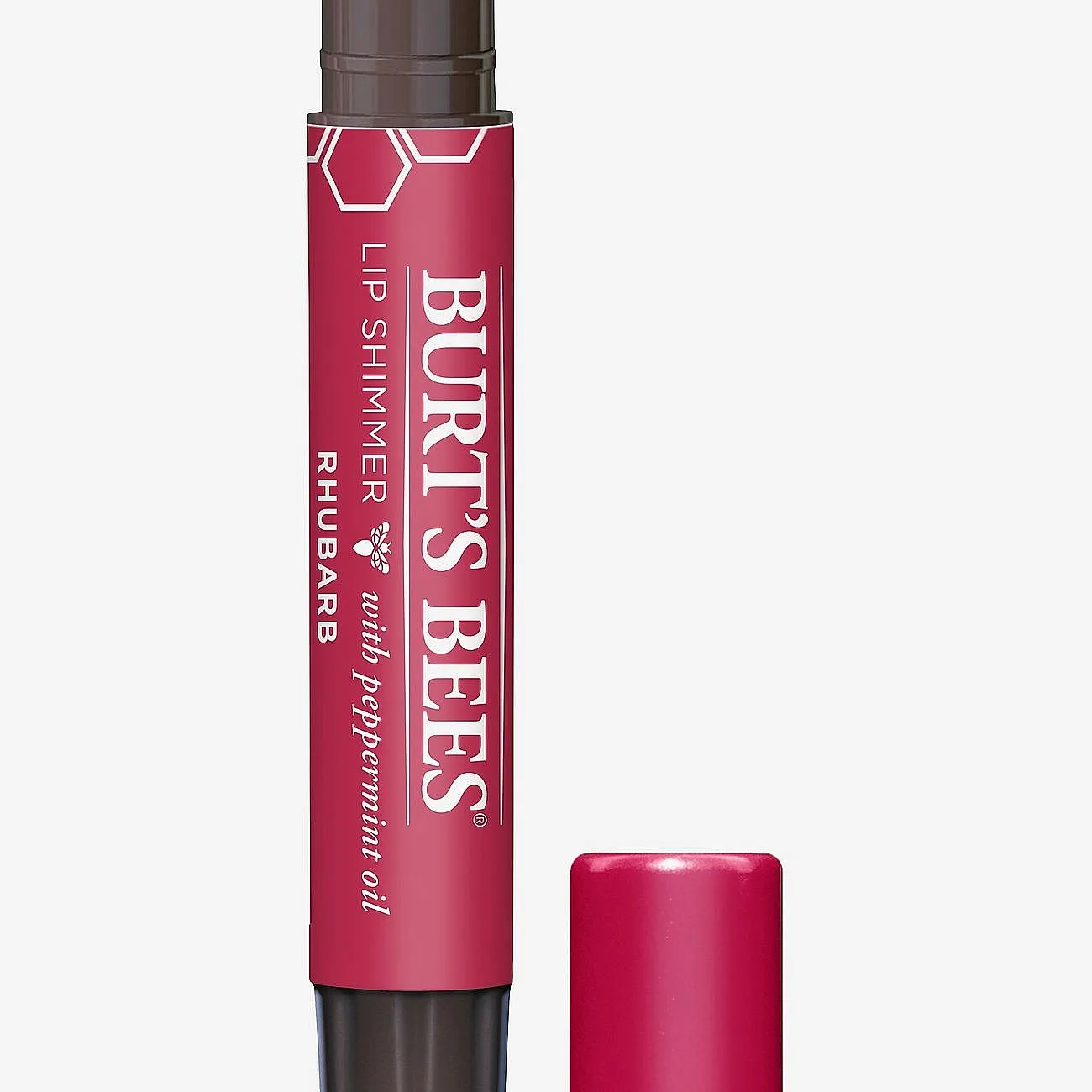 Burt’s Bees Lip Shimmer Læbeglans Skygge Rhubarb 2,6 g