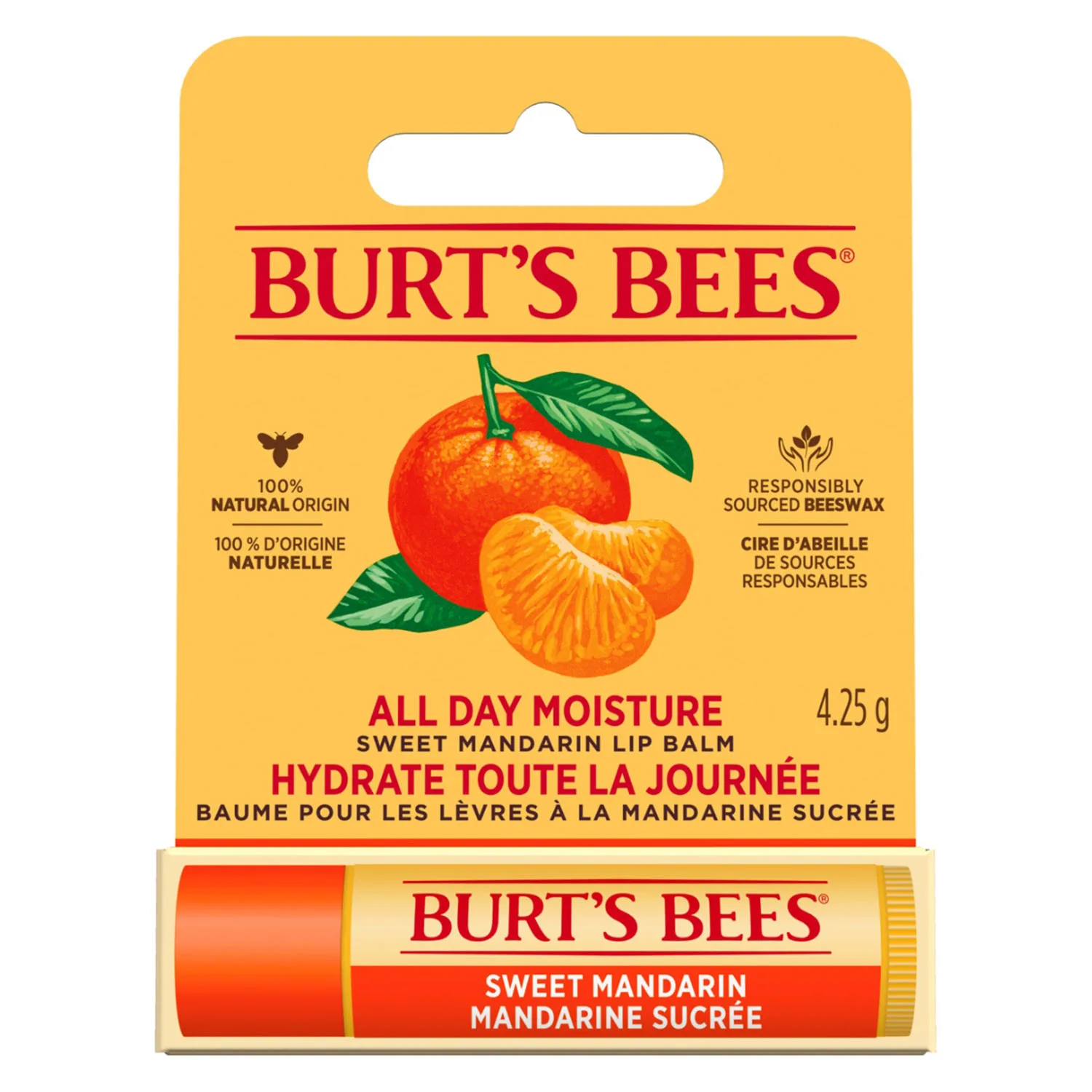 Burt's Bees Lip Balm Sweet Mandarin Blister 4,25g