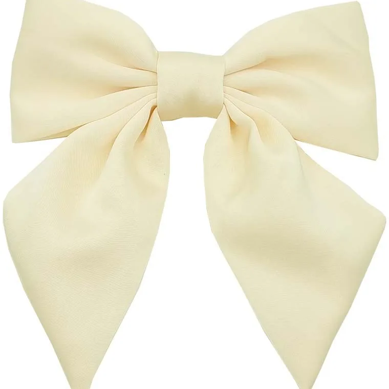 By Lyko Bow Barrette Cream White
