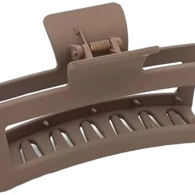 By Lyko Rectangular Rubber Claw XL Brown