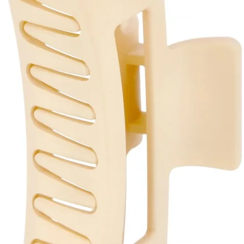 By Lyko Rectangular Rubberized Hair Clip Beige