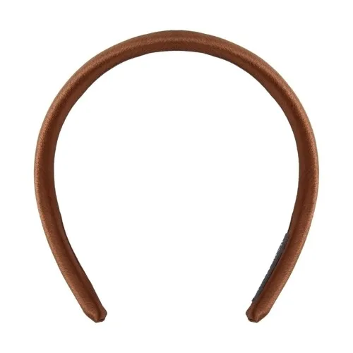 By Lyko Thin Satin Padded Diadem Brown