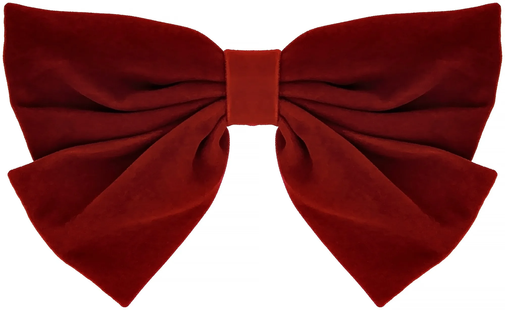 By Lyko Velvet Bow Hairclip Ruby Red
