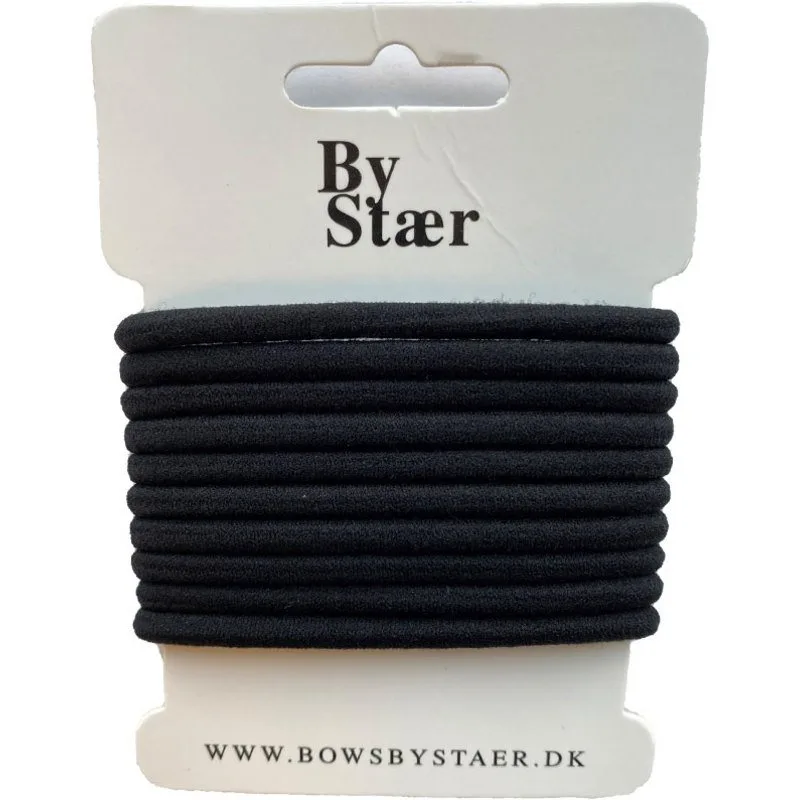 By Stær Hairtie 10 pieces - sort