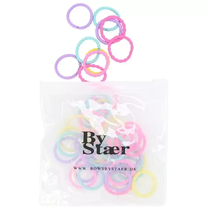 By Stær Mini Hairbands 50 pieces - Mix 1
