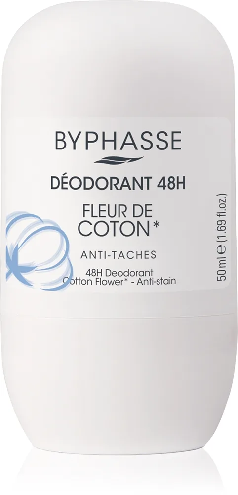 BYPHASSE Cotton Flower Roll-On Deodorant 50 ml