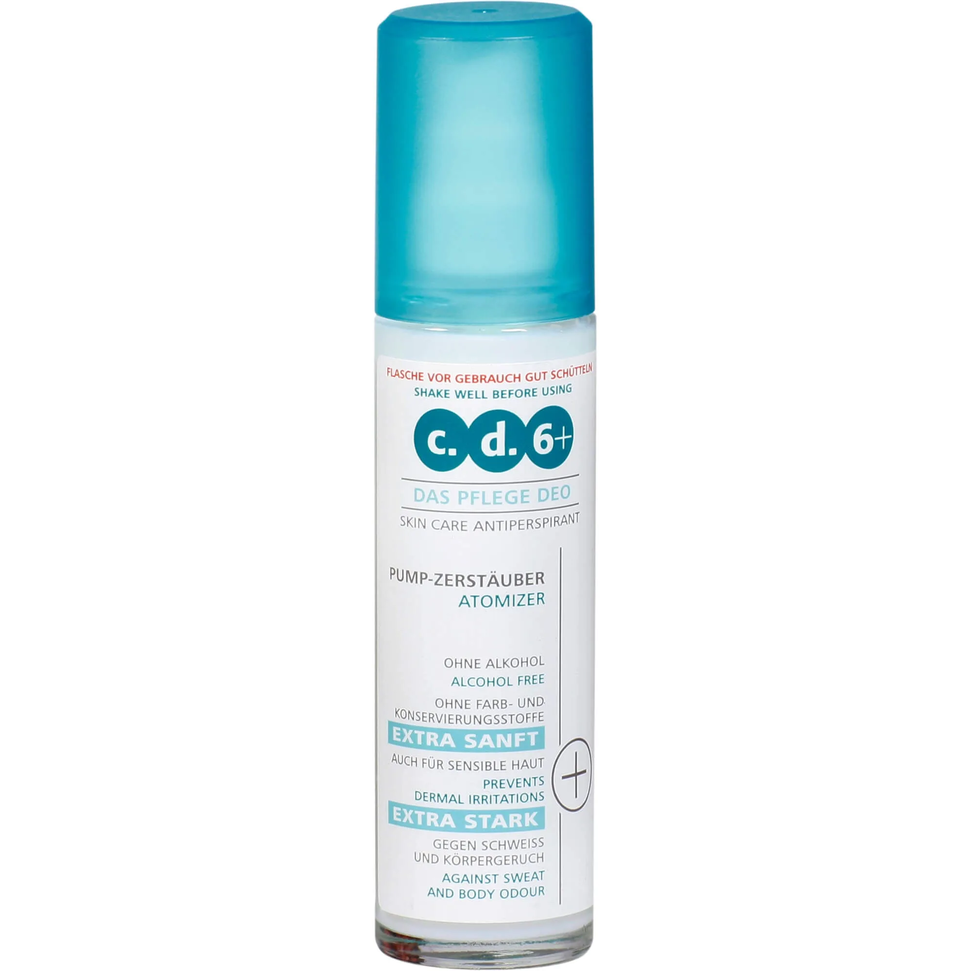 c. d. 6+ Pflege Deo Zerstäuber, 75 ml Lösung