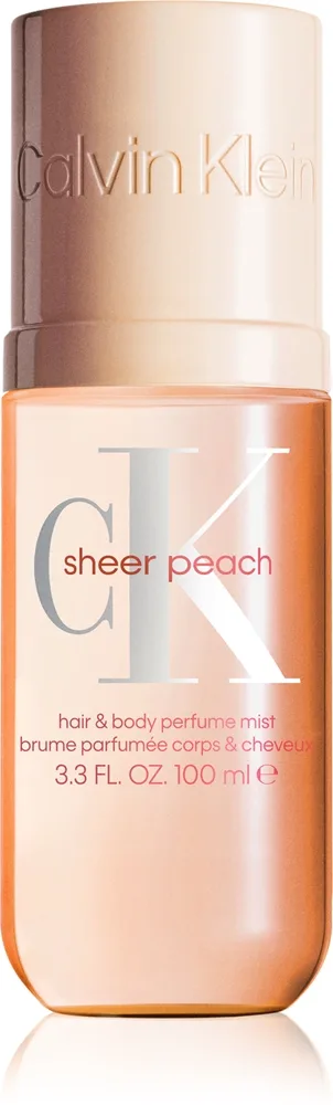 Calvin Klein CK Sheer Peach Parfumeret krop og fin hårspray Unisex 100 ml