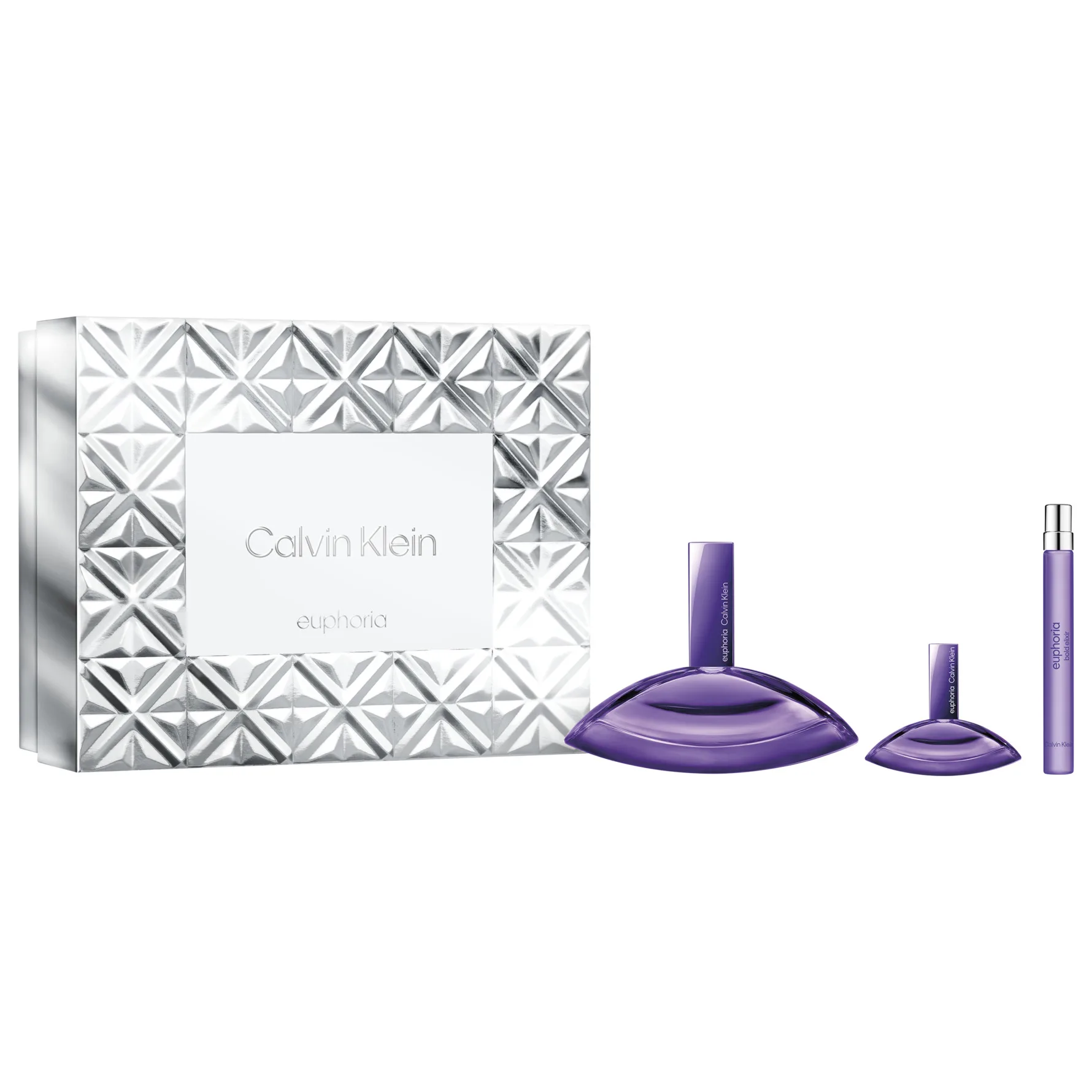 Calvin Klein Gift Set Euphoria Bold Elixir EdP 100 ml + Travel Size 10 ml + Mini 4 ml