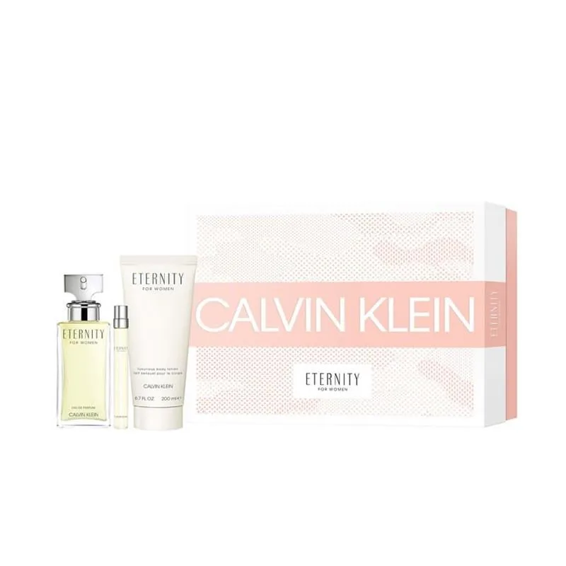 Giftset Calvin Klein Eternity for Women Edp 100ml + Edp 10ml + Bodylotion 200ml
