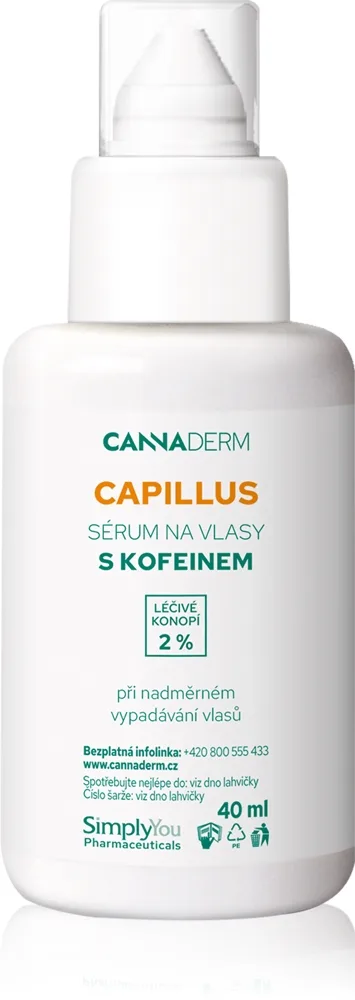 Cannaderm Capillus Caffeine hair serum Hårserum med koffein 40 ml