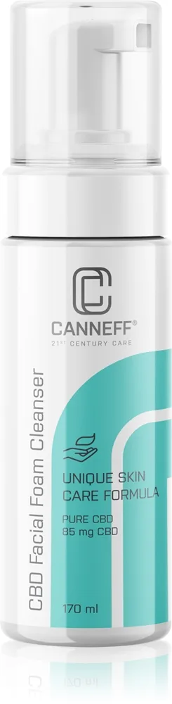 Canneff Balance CBD Facial Foam Cleanser Återfuktande reningsskum Med hampolja 170 ml