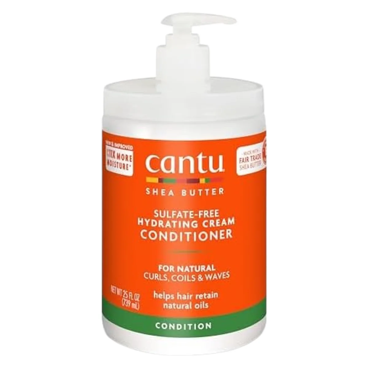 CANTU Shea Butter Hydrating Cream Conditioner Hårkrämsbalsam för intensiv återfuktning 739 ml