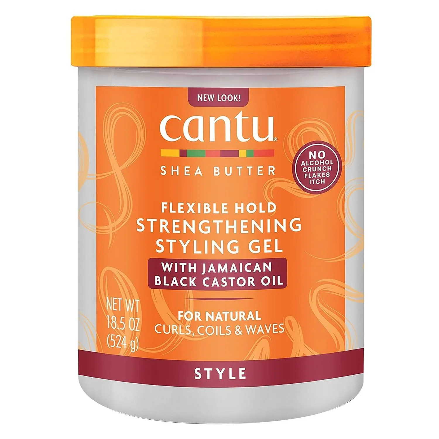 Cantu Shea Butter Flexible Hold Strengthening Styling Gel with Jamaican Black Castor Oil 524 g