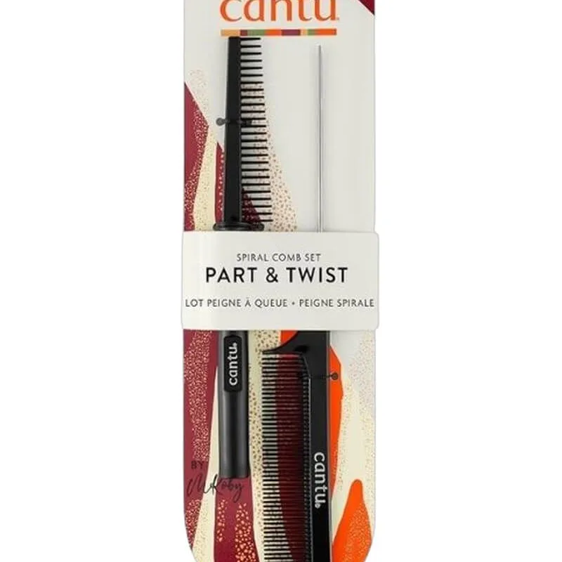 Cantu Style Part & Twist Comb Set   2 stk.