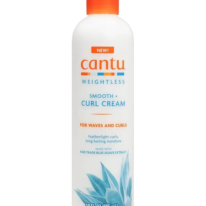 Cantu Weightless Smooth + Curl Cream (For Waves and Curls) 295 ml