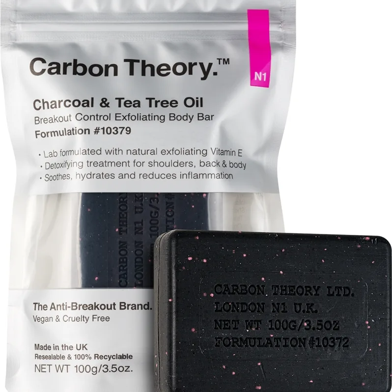 Carbon Theory Charcoal & Tea Tree Oil Renande kroppspeeling 100 g