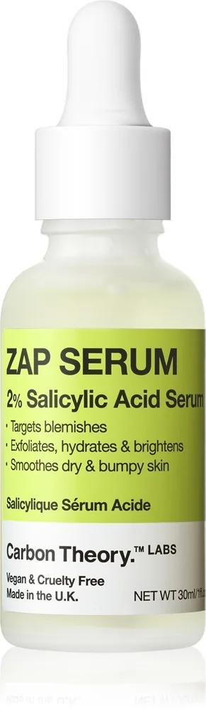 Carbon Theory Salicylic Acid Zap Serum seerumi sisältää salisyylihappoa 30 ml