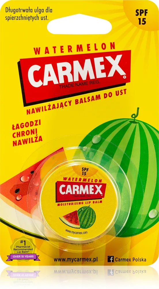Carmex Watermelon Fuktgivande läppbalsam  SPF 15 7,5 g