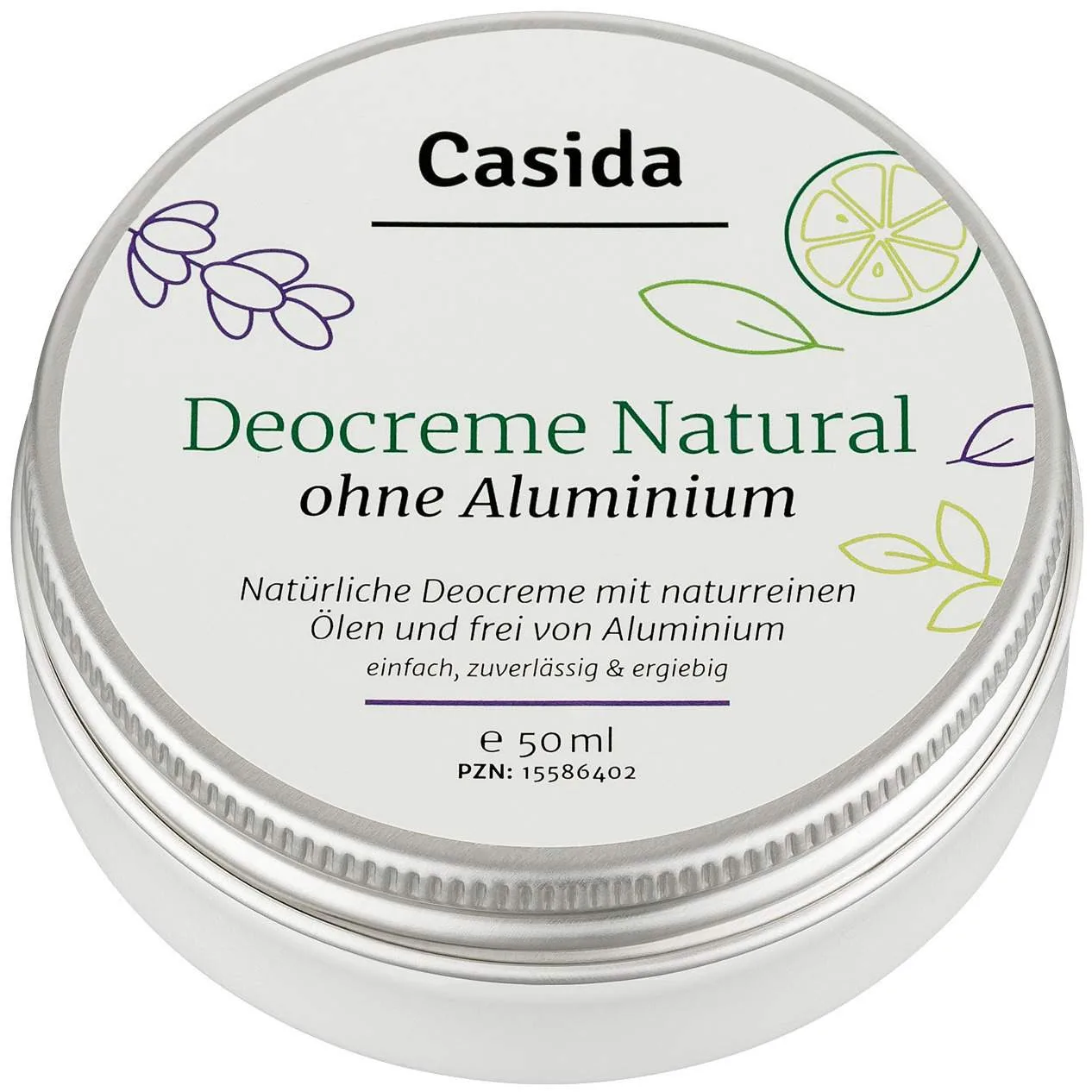 Deo Creme Ohne Aluminium Natural 50 ml - Zur Körperpflege