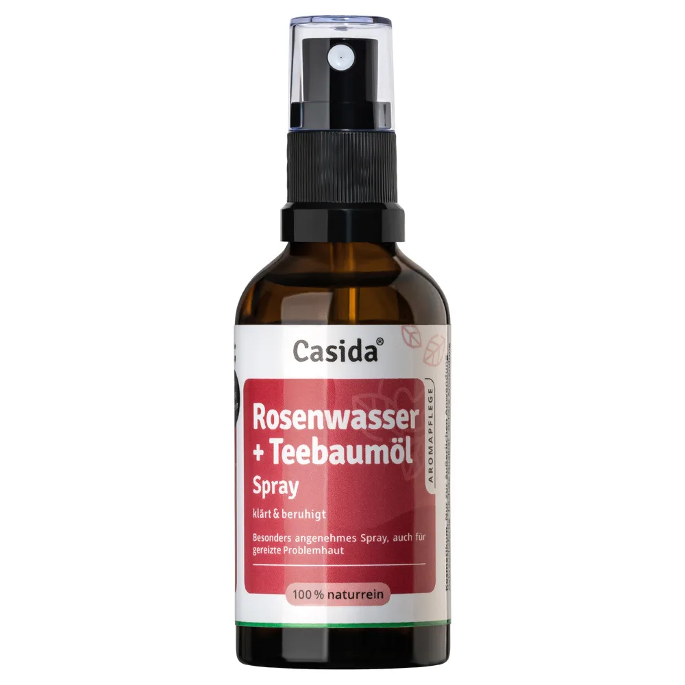 Rosenwasser + Teebaumöl 50 ml Spray
