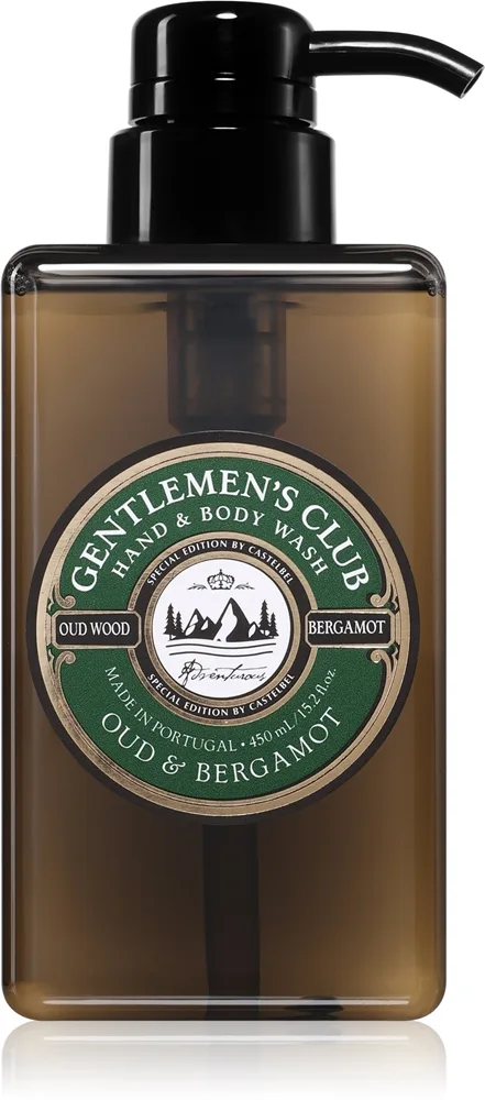 Castelbel Gentlemen's Club Oud & Bergamot Lyxig handtvätt för händer och kropp 450 ml