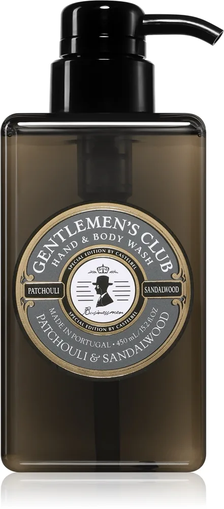 Castelbel Gentlemen's Club Patchouli & Sandalwood Lyxig handtvätt för händer och kropp 450 ml