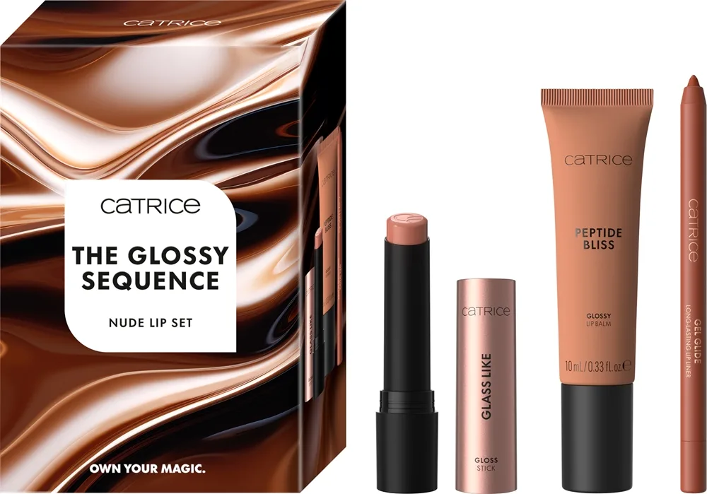 Catrice The Glossy Sequence Nude Lip Set huulimeikkisetti