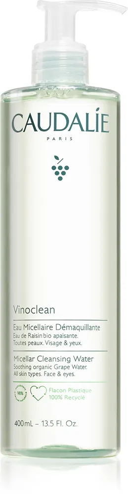 Caudalie Vinoclean Miscellar rensevand til ansigt og øjne 400 ml