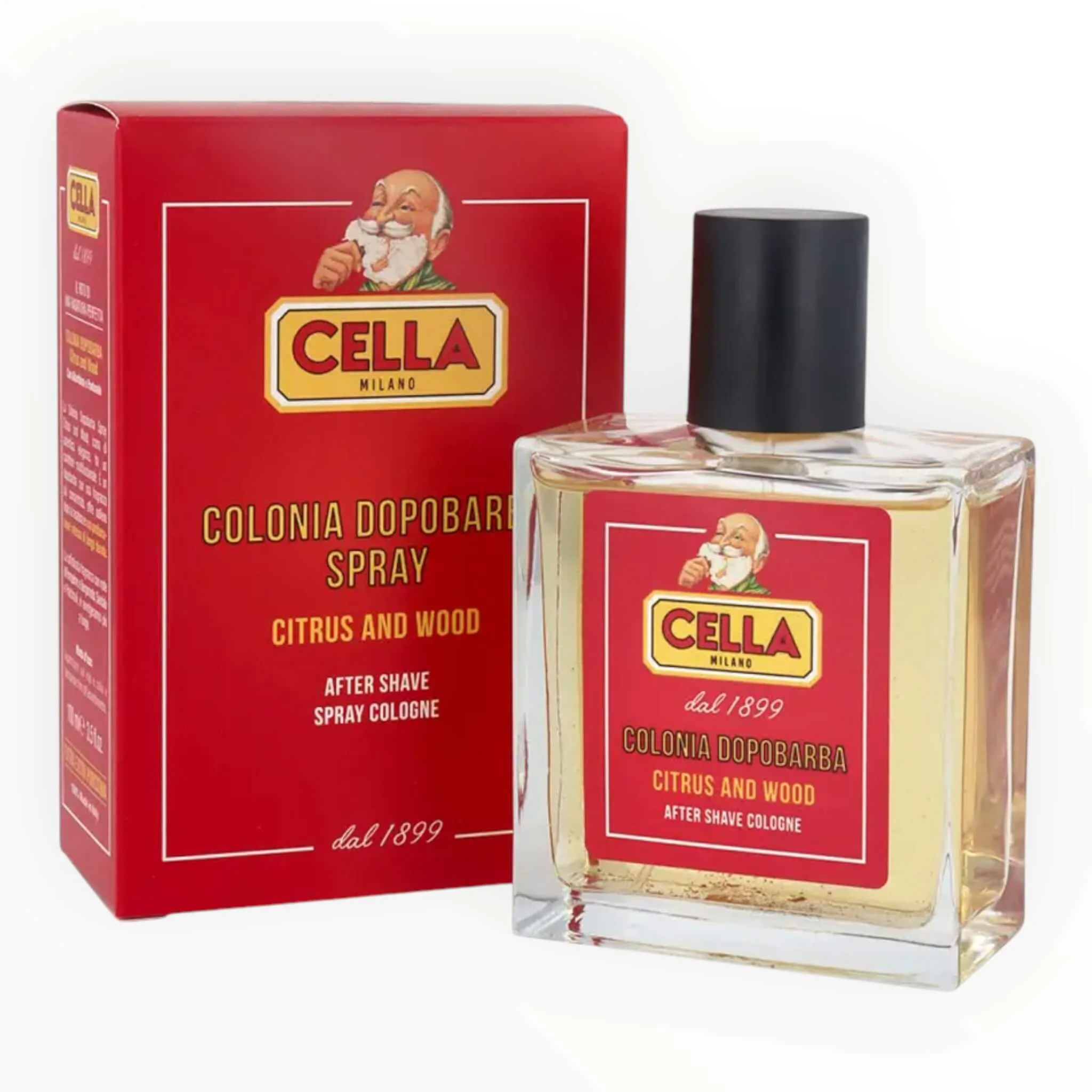 Cella Milano Aftershave Cologne Spray, Citrus & Wood, 100 ml.