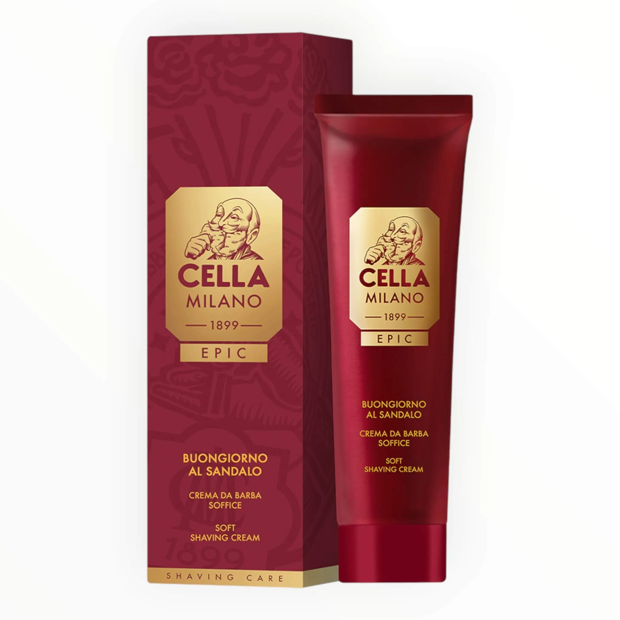 Cella Milano Epic Barbercreme, Buongiorno al Sandalo, 100 ml.