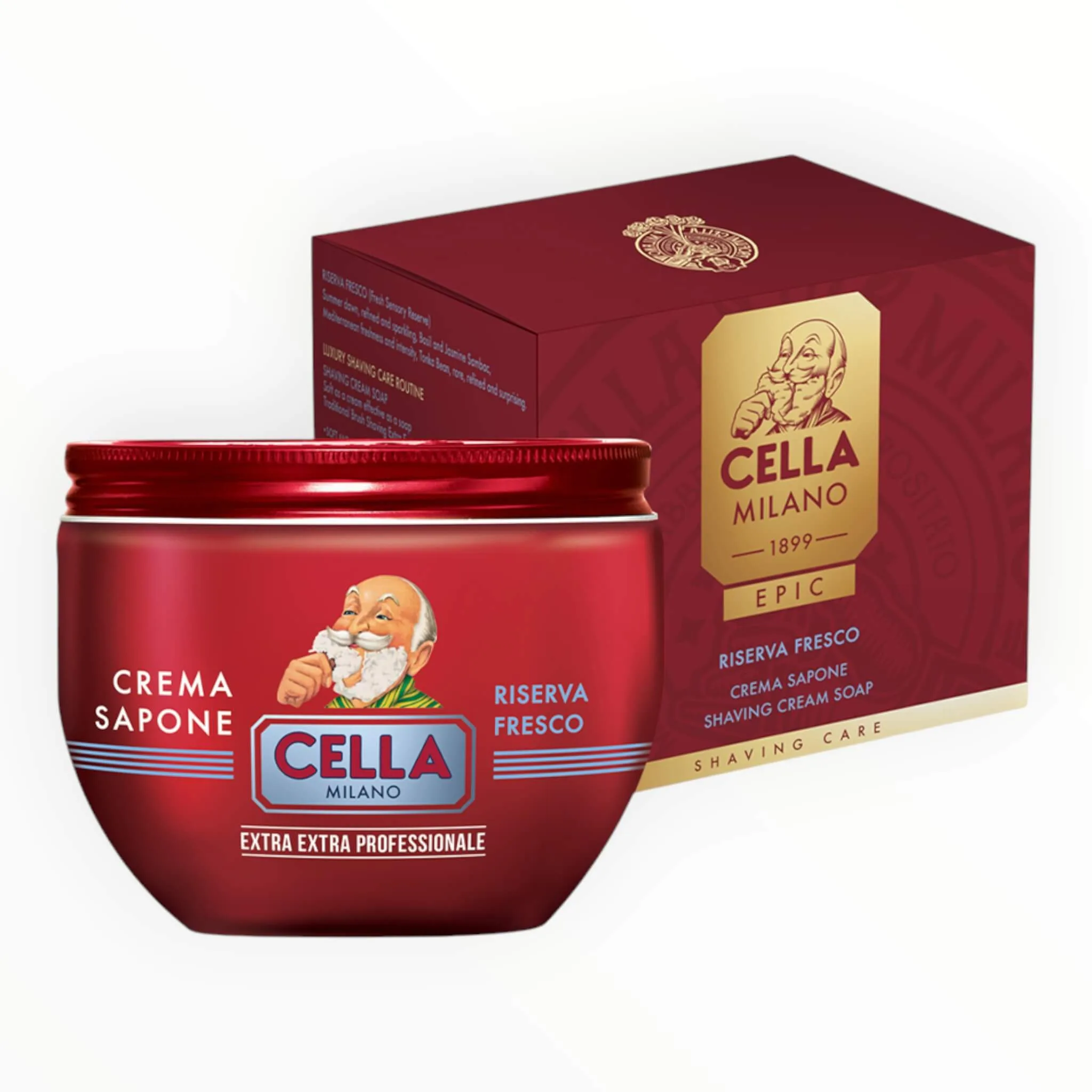 Cella Milano Epic Barbersæbe, Riserva Fresco, 300 ml.