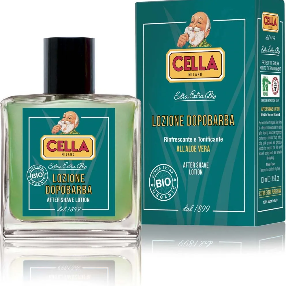 Cella Milano Bio Aftershave, Aloe Vera, 100 ml.