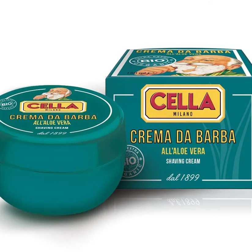 Cella Milano Bio Barbersæbe, Aloe Vera, 150 ml.