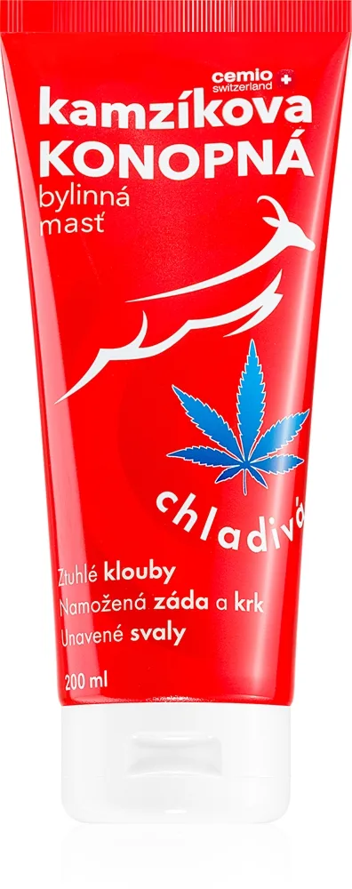 Cemio Kamzík hemp ointment Salva med avkylande effekt 200 ml