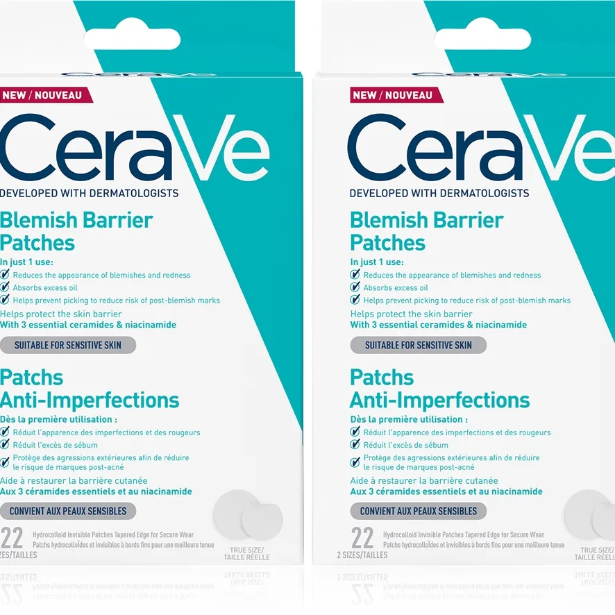 CeraVe Blemish Control Barrier Patches Set Mot ojämnheter på aknebenägen hy