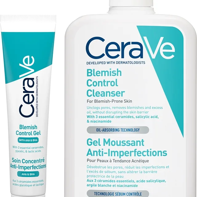 CeraVe Blemish Control Cleanser Sæt til at behandle hud imperfektioner