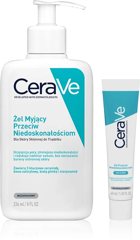 CeraVe Blemish Control Set Ekonomiförpackning Mot ojämnheter på aknebenägen hy