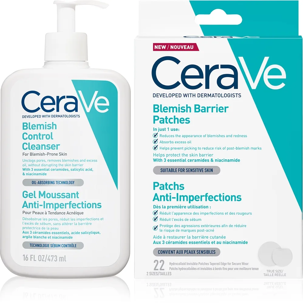 CeraVe Cleansers Blemish Control Cleanser Sæt til problematisk hud, akne