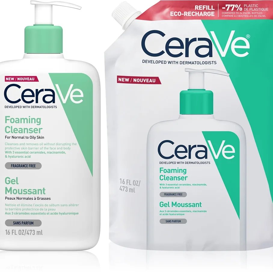 CeraVe Cleansers Foaming Cleanser Sæt Fra normal til fedtet hud
