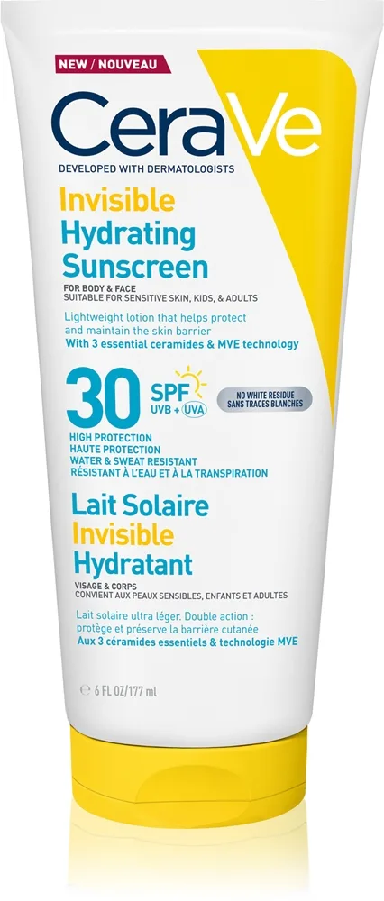 CeraVe Invisible Hydrating Sunscreen SPF30 - 177 ml.