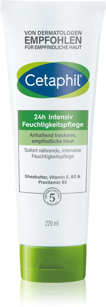 Cetaphil 24h Intensive Moisturiser Intensivt fuktgivande kräm För torr och känslig hud 220 ml